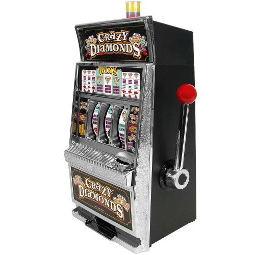 Slot Machine Las Vegas Slot Machine with Casino Sounds Flashing Lights and Chrome Trim Accepts 98% of World Coins by Trademark Poker