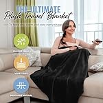 BOACAY Soft & Warm Travel Blanket for Airplane & Car - Long Flight Essential for Women, Men, Kids - Compact Pillow with Luggage Sleeve & Backpack Clip - Image 3