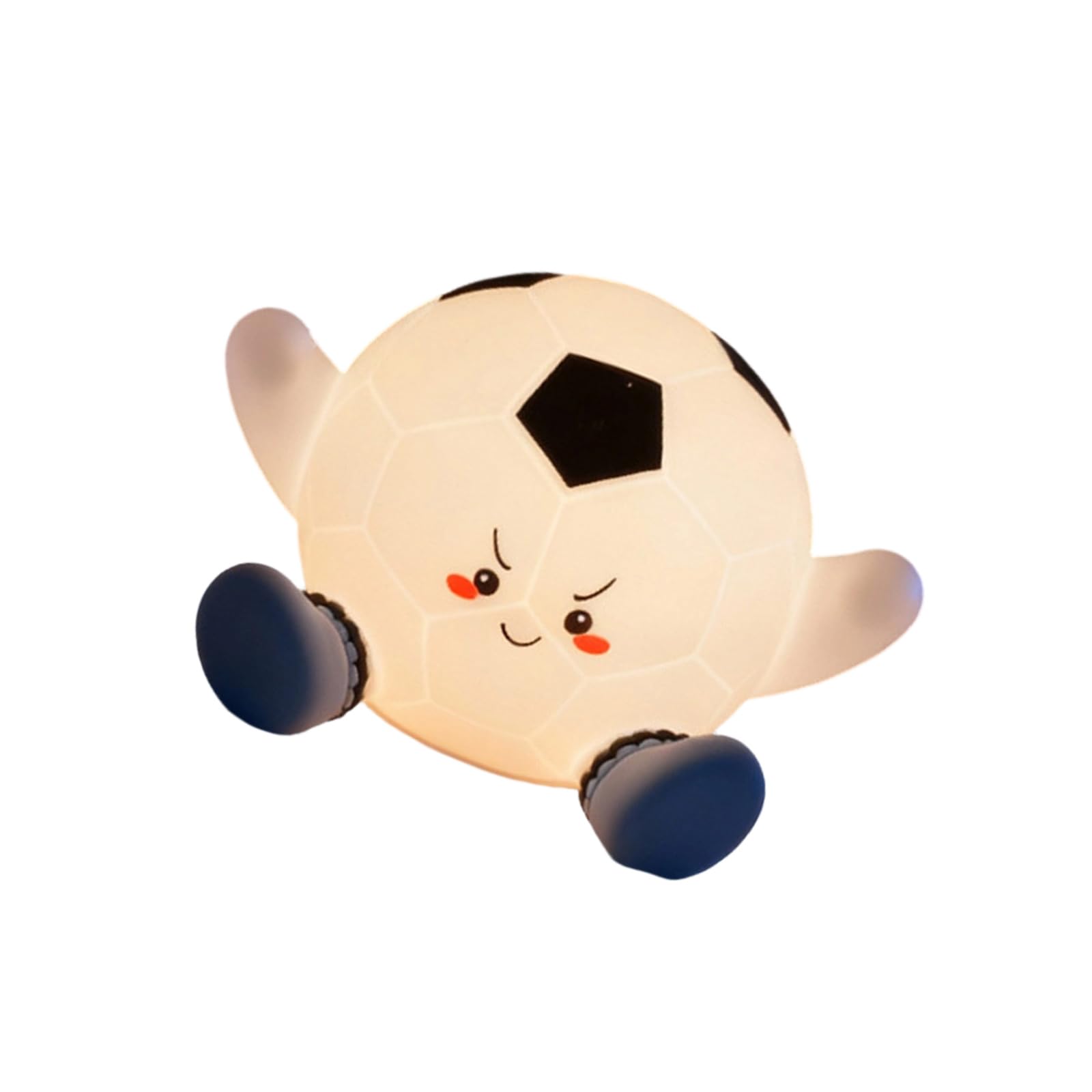 SHINLHUA Rechargeable Cartoon Football Night Light, Silicone Color Change Lamp for Bedside Rechargeable Bedside Lamp Desk