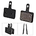 SPYMINNPOO 4 Pairs Black Resin Disc Brake Pads, Smooth Braking Power Modulation for Normal Ride, Easy to Instal for M446 Brake