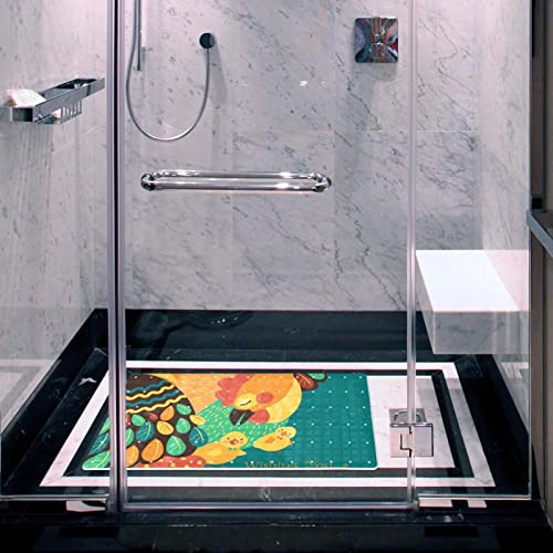 Tapis de bain antidérapant avec trous de drainage et ventouses - 7
