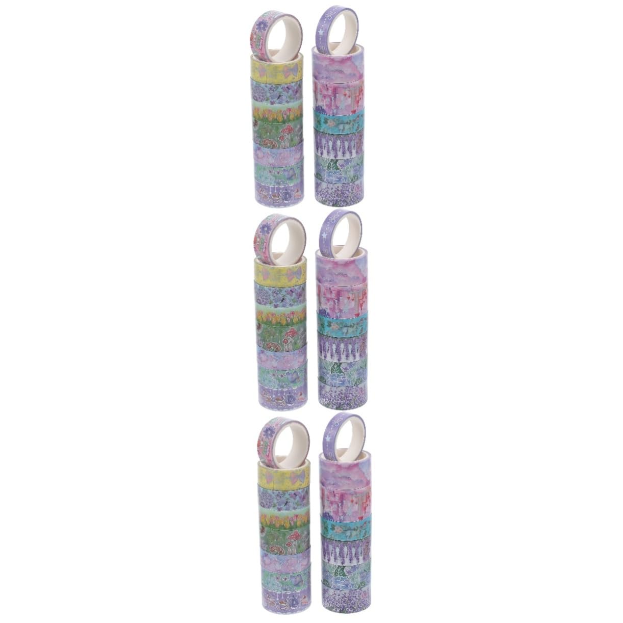 NUOBESTY 45 Nastro Washi Decorativo Di Adesivi Per Scrapbooking e Pianificazione Design Creativo e Riposizionabile Materiale Carta Giapponese Di Qualità Per Decorare e Personalizzare