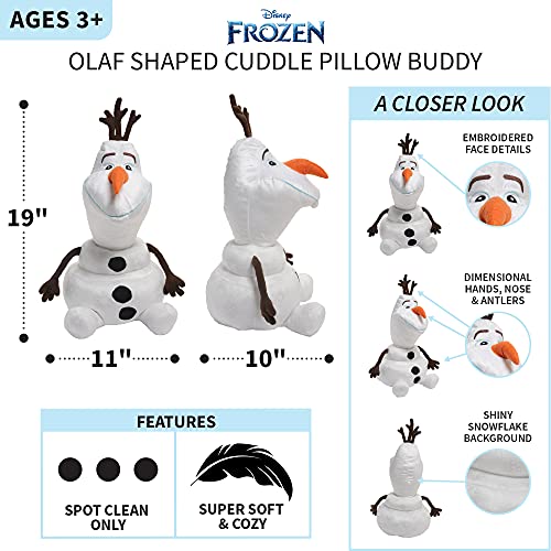 Disney Frozen 2 Olaf Kids Bedding Super Soft Plush Cuddle Pillow Buddy, One Size, By Franco - Image 5