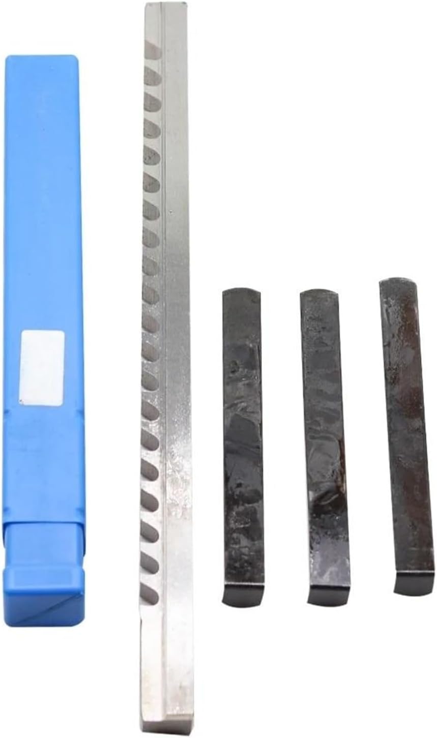 Keyway Cutting Tool 18mm E Push-Type Keyway Broach HSS Cutting Tool knife with 3pcs Shims for CNC Machine for CNC Cutting Machine Too