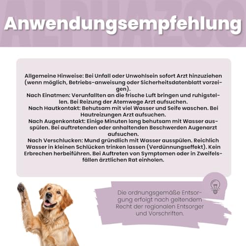 alphazoo MilbHunter Anti-MiLB Spot-On für Hunde – Natürliches Pflege-Spot-On mit Geraniol – Unterstützt Haut & Fell bei Milbenstress – Sanfte Anwendung für Hunde Aller Größen