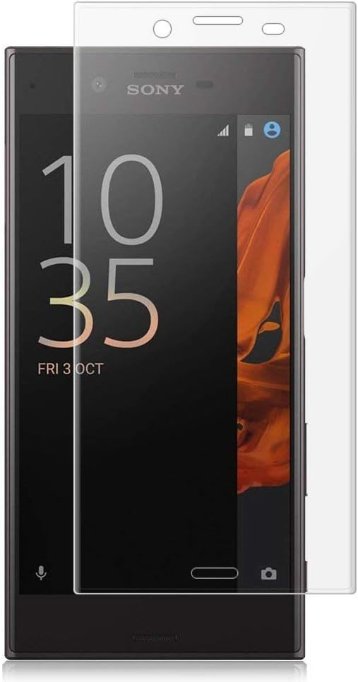 WARMYEE [2 Pack] Screen Protector Compatible with Sony Xperia XZ Premium, Tempered Glass Screen, 3D Curved Protective Film and 9H Hardness, Crystal Clearity,Scratch-Resistant for Xperia XZ Premium