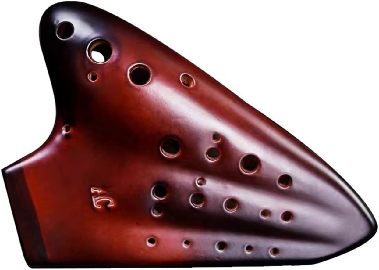 Three Pipe Ocarina AC Tune Professional Performance Practice Wind Instrument Adult Professional Ocarina Instrument(Yellow)