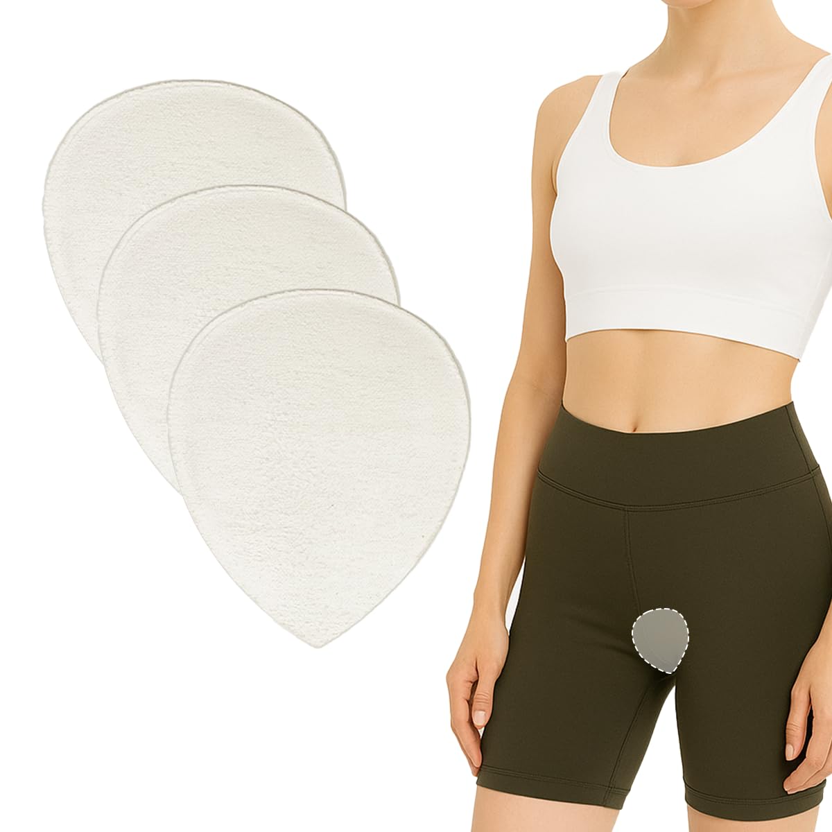 SHORDY Camel Concealer Reusable Anti-Camel Coverage Insert for Underwear Swimsuits Yoga Gym Leggings