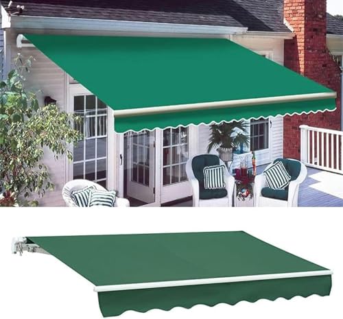 Toldo retráctil para patio exterior con tela de repuesto resistente al agua 2