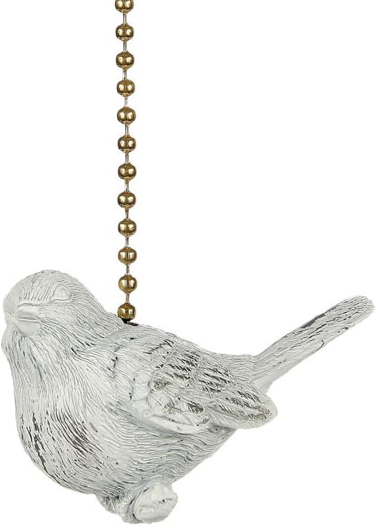 Clementine Designs Shabby Bird Ceiling Fan Pull Chain Light Decorative Extension