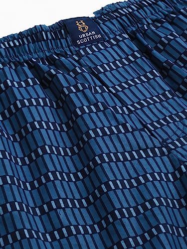 Image of Urban Scottish Men's Lounge Pants 100% Cotton Men's Lounge Night Pant Comfortable Leisure-Wear Lower with an Elastic Waist-Band and Regular Fit Track Pants, Machine Washable Stay at Home