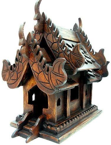 Thai Lanna Buddhist Handmade Spirit House Temple Haunted House Temple Made From Thailand
