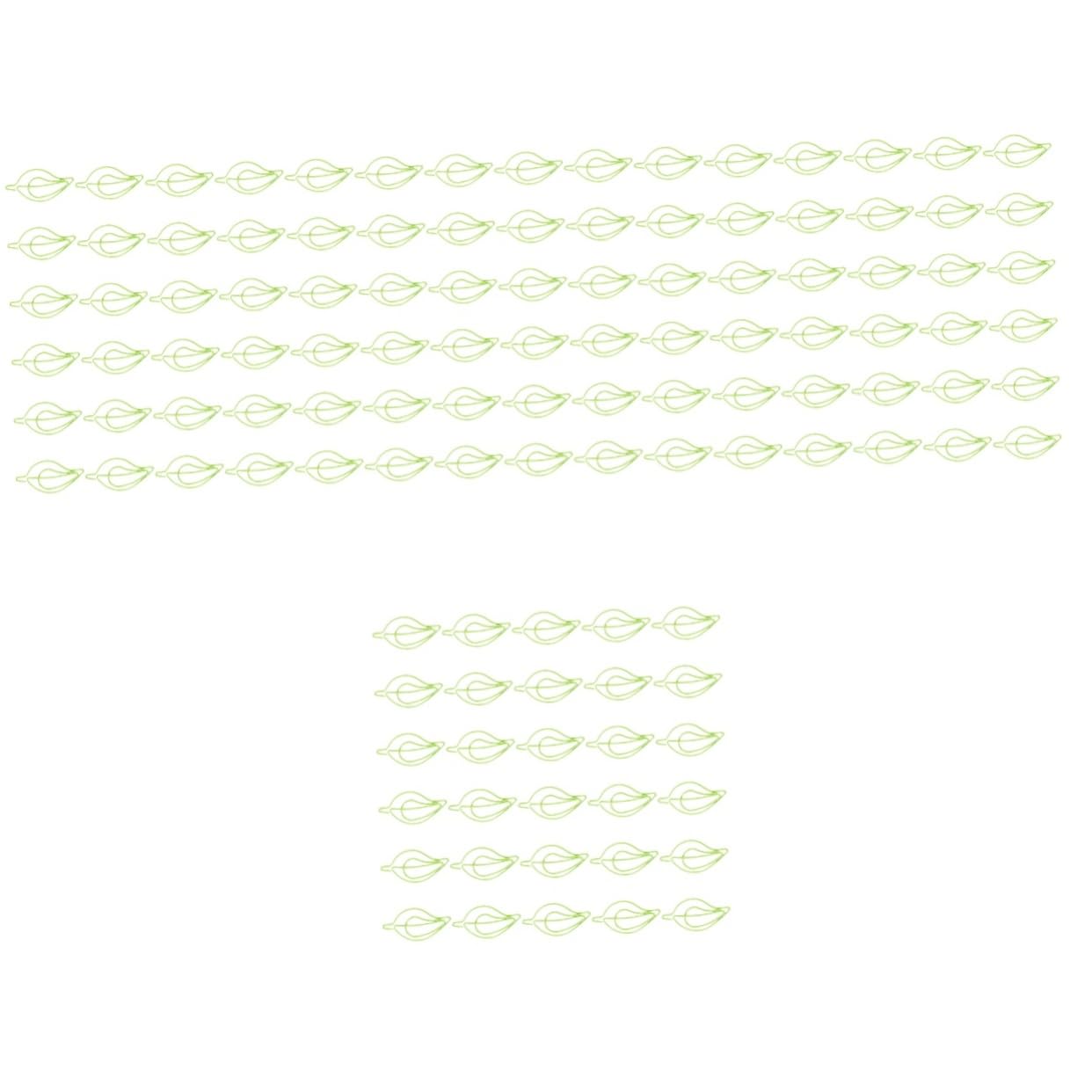 STOBOK 4 Sätze Büroklammer Bildclips Miniclips Mini-bindeklammern Neuheit Dateiclips Mini-papier Kleine Dokumentenklammern Kleiderbügel Mit Clips Metall Light Green 30 Stücke * 4