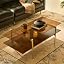 Walnut Coffee Brown Glass