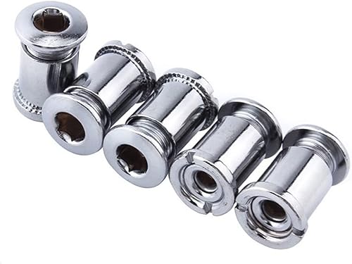 ARMYJY 5 tornillos para plato de bicicleta de montaña, tornillos simplesdoblestriples de acero inoxidable