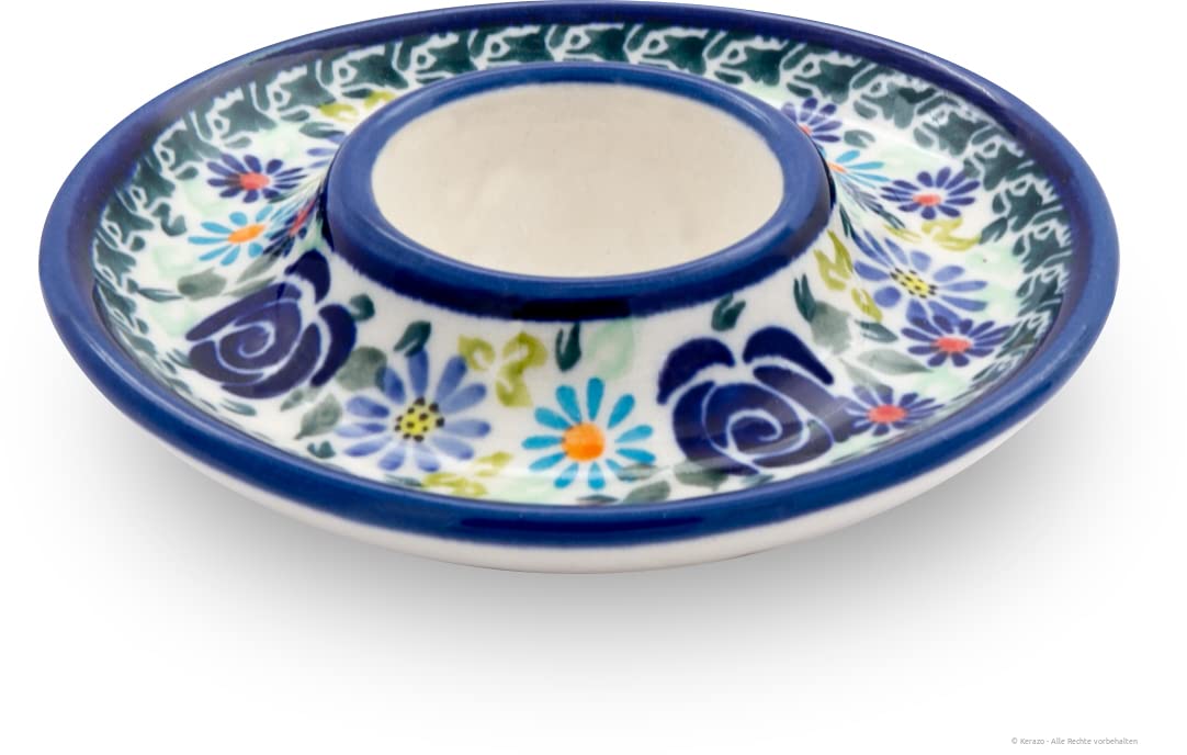 Huevera plana de 11,20 cm Bunzlauer DU126 para un desayuno estable