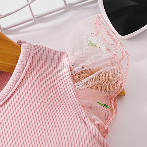 Generic Girls Cat Dress Summer Flying Sleeve Flower Floral Dress Princess Sundress Casual Dress Dresses Kids4