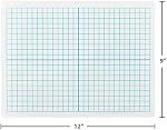 Dry Erase Lapboards with Grid Lines - Pack of 25 Graph Whiteboard Set - 9x12 - Student Single Sided - Improve Children's Classroom Learning with Portable White Boards