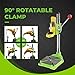 POWLAB Upgrade Floor Drill Press Stand Table with Rotary Tool, 90° Rotating Fixed Frame, Clamp for Hand Drill Benchtop Drilling Collet,Table Drill Press Kit Tool Holder for Benchtop Repair