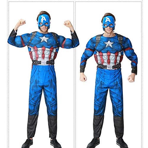 FancyDressWale Cotton Blend Superhero Avangars Muscles Costumes For Adults- American Soldier,Multicolor (B07PDDSC18) Amazon Price History, Amazon Price Tracker