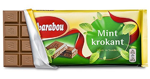 10 Bars X 200G Of Marabou Mint Krokant - Original - Swedish - Milk Chocolate #TOP2