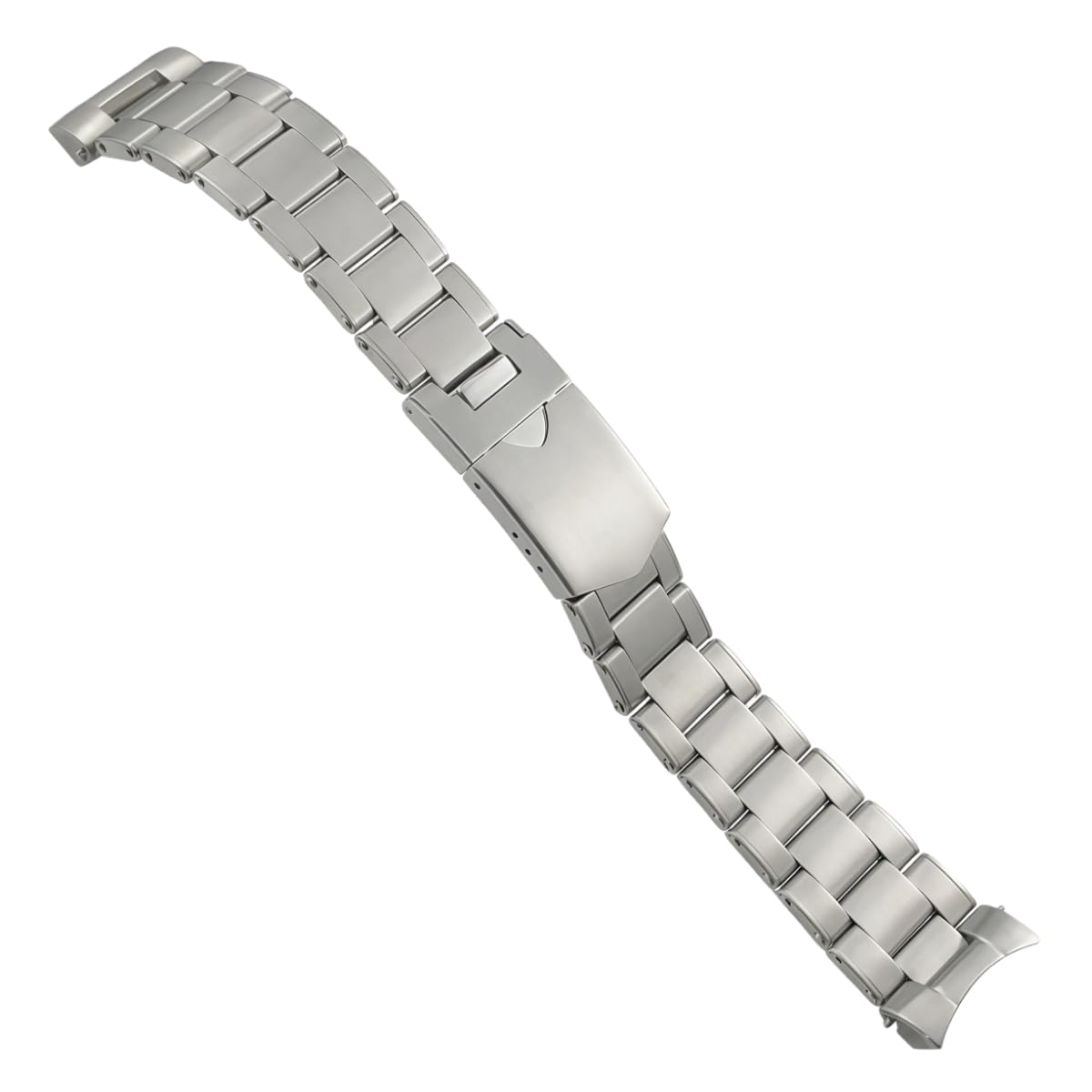 Bracciale Metallo Vintage Acciaio Massiccio 22mm Maglia Curva Fibbia Pieghevole Cinturino Orologio Ricambio per Tudor Black Bay Fifty - Eight - B