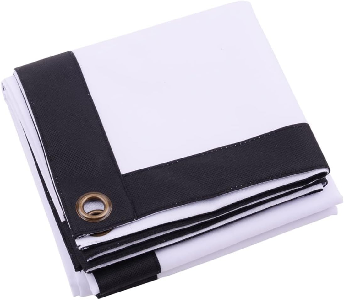 ポータブルプロジェクタースクリーンプロジェクターカーテンポータブルプロジェクタースクリーンホワイト屋外(150 Inches)