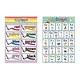 OFFSCH 4個 早期 教育 壁 チャート 幼稚園 学習 アクティビティ キッズ 幼稚園 ポスター ボード 教育 遊び道具 教育 ポスター