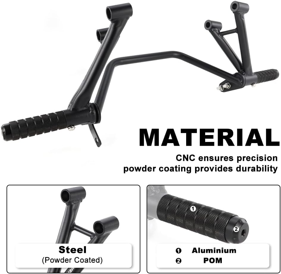 Xitomer Subcage Compatible with GSR750 2011-2015, GSX-S750 2015-2023 Rear Footrests Subcage, Passenger Peg Guard, Stunt Peg Support, Rear Stunt Cage