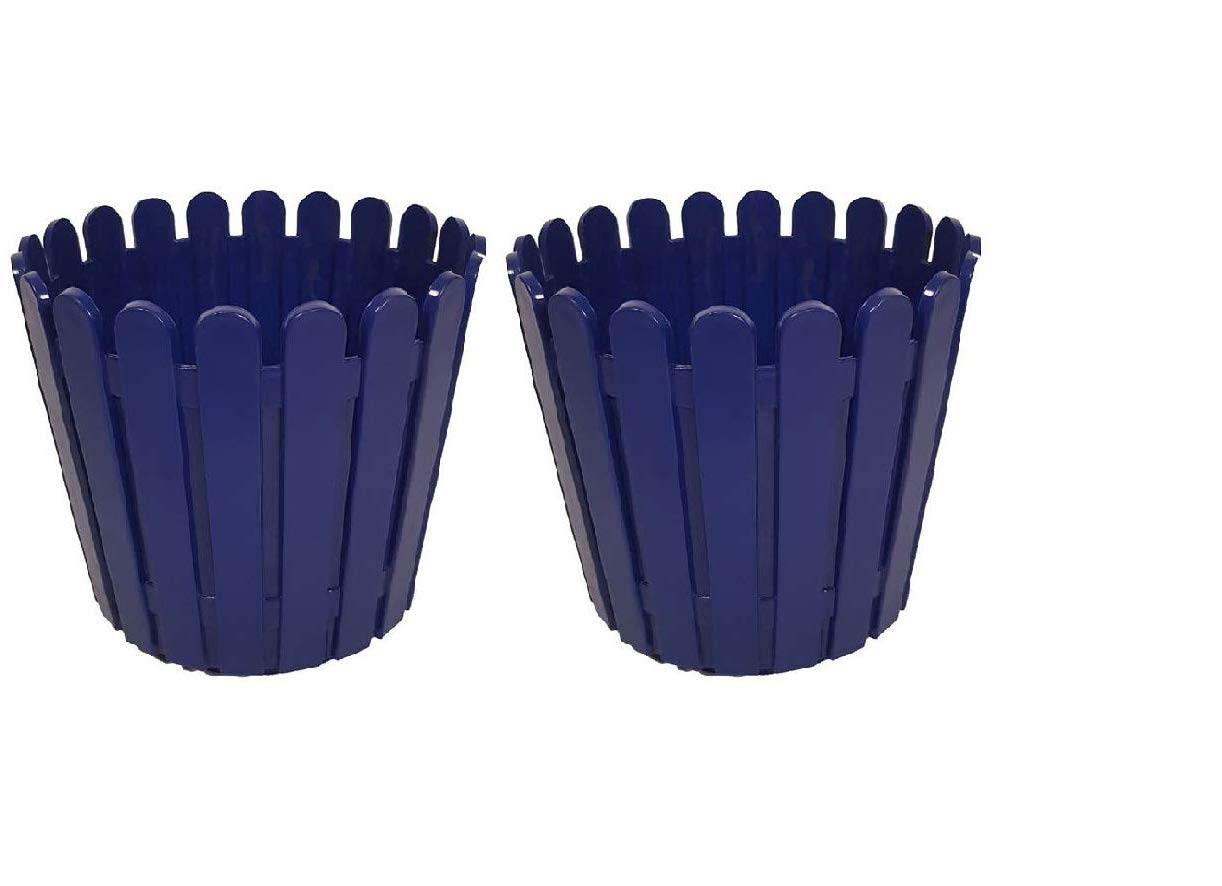See full amazon price history chart for OSHIGREENS Fence Design 8 inches Flower Pot Set of 2 Indoor & Outdoor Gardening (Blue) OSHIGREENS Fence Design 8 inches Flower Pot Set of 2 Indoor & Outdoor Gardening (Blue) (B09CPQBK5G) Amazon Price History, Amazon Price Tracker