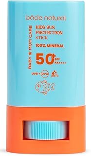 Bade Natural%100 Doğal ve Mineral Filtreli 50+ SPF Yüksek Korumalı Çocuk Güneş Koruyucu Stick