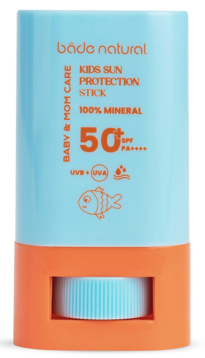 Bade Natural%100 Doğal ve Mineral Filtreli 50+ SPF Yüksek Korumalı Çocuk Güneş Koruyucu Stick
