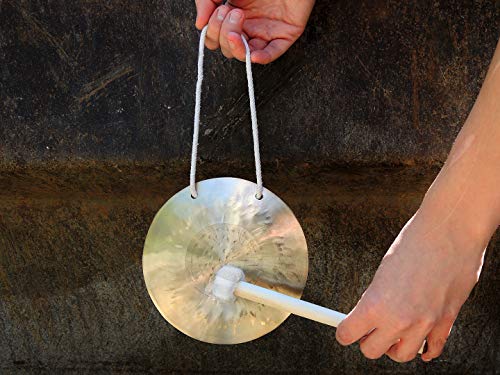 Original Feng Gong, Wind Gong aus China 15 cm, inkl. Holz-/ Baumwollklöppel -7016- … - Image 6