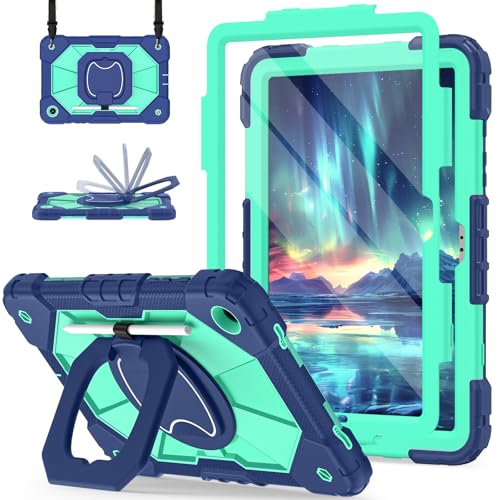 Image of Scnioy for Galaxy Tab A11+ Plus / A9+ Case 11 Inch 2025 /2023, Navy Mint