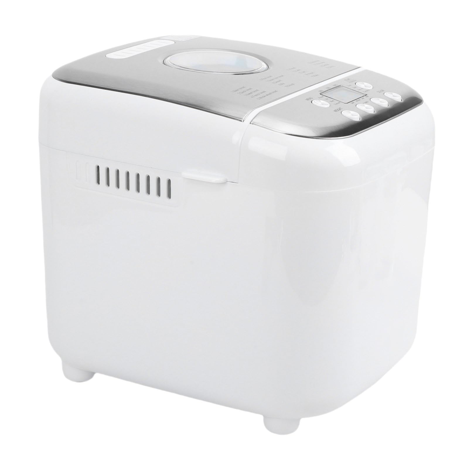 Socobeta Programowalna Maszyna do Pieczenia Chleba o Mocy 600 W Automatyczna Maszyna do Pieczenia Chleba z powłoką nieprzywierającą do Domowego z Wyświetlaczem LCD (Wtyczka UE)