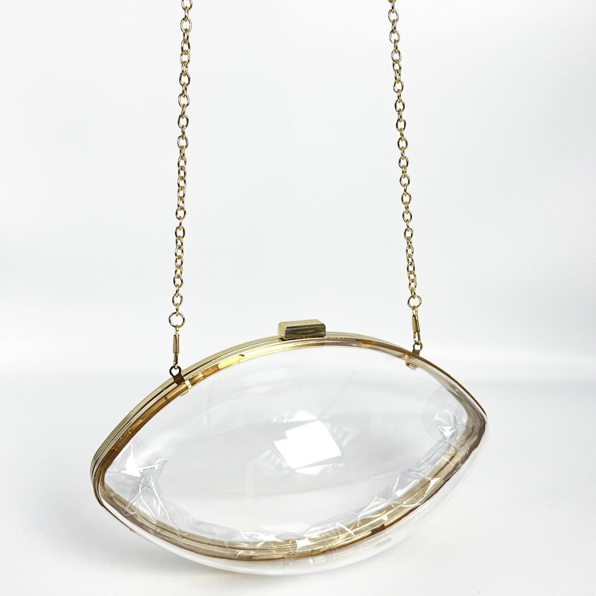 Clear Football Purse For Women Football Shaped Purse Crossbody Bag Acrylic Clutch Purse - Image 4