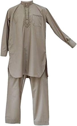 Mens Afghan Pakistani Indian Shalwar Kameez Suit Dress Trousers Shirt