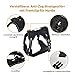 Amazon Basics Anti-Zieh-Hundegeschirr mit vorderem Clip, Westengeschirr, Klein, Schwarz