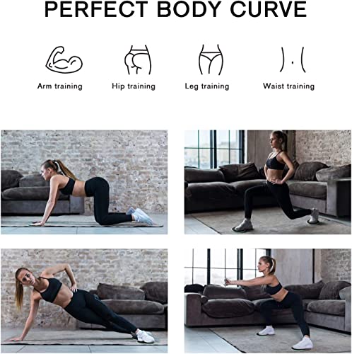 Tuokay, 2er Doppelseitige Gliding Discs, Fitness Disc Slides für Fitnessstudio, Zuhause, Yoga, Pilates, für Teppich, Fliesen, Laminat, Holzboden (Dunkelgrün)