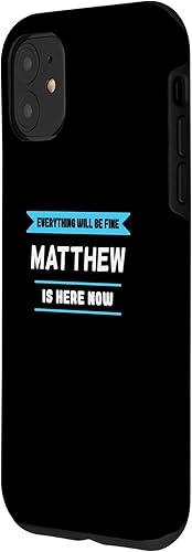 Miniatura 2 de Funda para iPhone 11 Matthew Name Dicho por orgullo Matthews