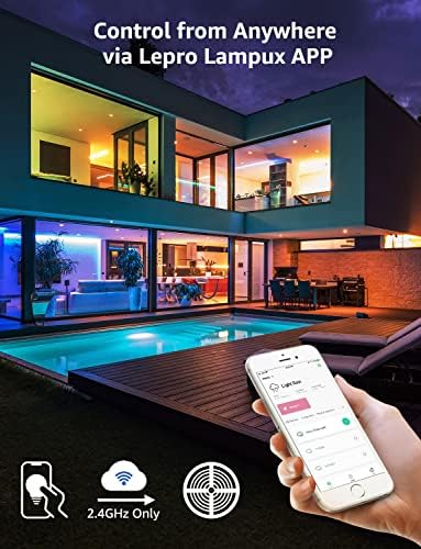 LE Smart LED Strip Lights 5m, WiFi RGB LED Lights with Remote, Works with Alexa and Google Assistant, App Control Colour Changing for Bedroom TV Party Kitchen, 150 LED Beads