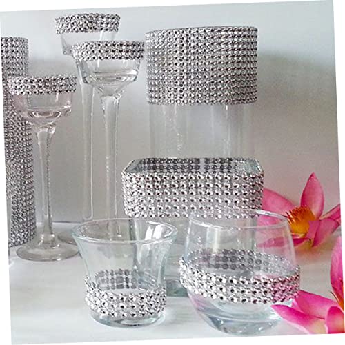 Hebillas de servilletas PRETYZOOM con cintas y gemas decorativas 4