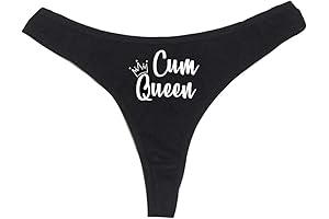 Cum Queen Women's High-Rise Sexy Thong, Dirty Undies!