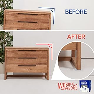 Wobble Wedges Heavy Duty Leveling Shims – Made in the USA – The Original Rigid Plastic Shims for Leveling Furniture, Tables, Toilets, Appliances & Other Home Improvement Projects– Transparent, 30-pack