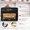 LLIVEKIT 30L Friggitrice ad Aria Forno XXL con Girarrosto Rotante, Mini Forno a Convezione 20 Programmi e 9 Accessori, Friggitrice ad Aria Senza Olio con Schermo a LED, Ricettario, 80 °C-230 °C