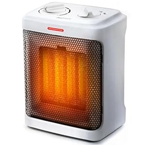 Pro Breeze Space Heater – 1500W Portable Electric Heater for Indoor Use, Ceramic Heater with Adjustable Thermostat, Small Heater for Home, Bedroom, Office, Garage with 3 Operating Modes – White