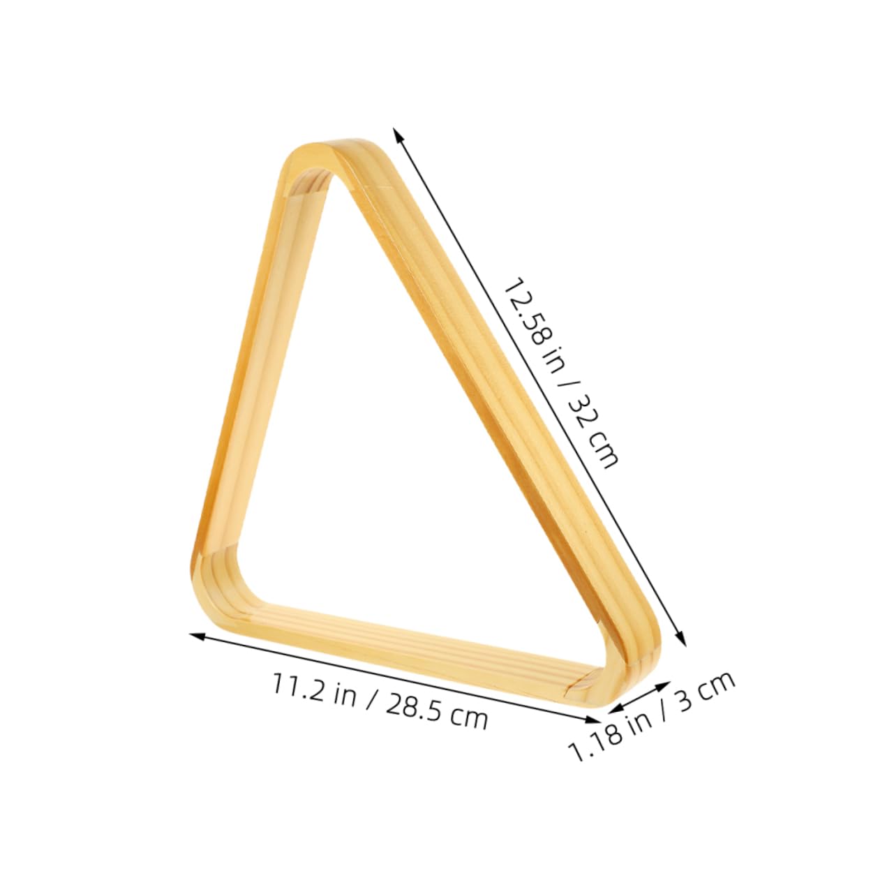 KOMBIUDA 2pcs Billiard Ball Rack Pool Triangle Holder for Snooker Balls Easy to Install Smooth Finish for Quick Setup and Optimal Game Arrangement Elegant Design for Pool Players