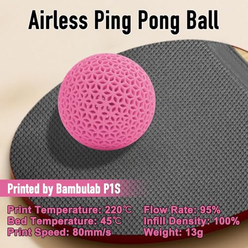 Image of YXPOLYER Flexible PLA Food-Grade 92A Soft PLA 3D Printer Filament 1.75mm 1KG for Printing Dog Chew Toys and Highly Elastic Bouncy Airless Basketball Pet Ball, Pink