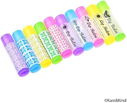 Lip Balm Container Tubes - 50-Pack (10x5 Colors) - DIY - 3/16 ...