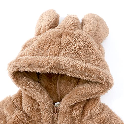 Kids Girls Fleece Warm Jacket Hooded Cute Bear Ears Winter Thick Coat Zipper Windproof Outerwear Jackets With Pocket3